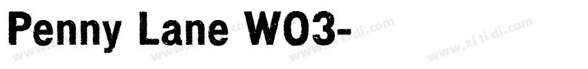 Penny Lane W03字体转换